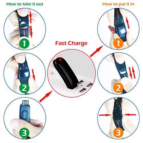 LATEC Pulsera Actividad [Última Versión], Pulsera de Actividad Inteligente Pantalla Color Reloj con Pulsómetro Impermeable IP68 Podómetroómetro-Pantalla Deslizante