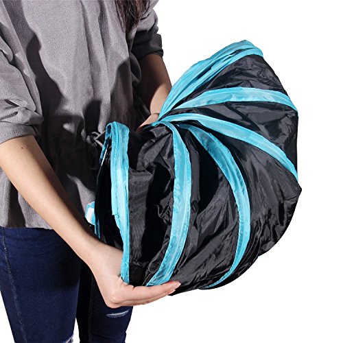 Lauva Túnel de juguete plegable para gatos, 3 caminos para el entretenido el ejercicio y jugar, contiene catnip, ideal para conejos, gatos y perros