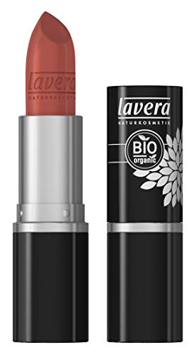 lavera Pintalabios Beautiful Lips Colour Intense -Coral Flamingo 37- Lipstick, Barra de Labios, Cuidado delicado, Cosmética Natural, Bio, Maquillaje Organico 100% Certificado, 4.5 g