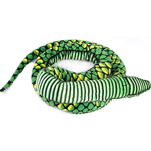 Lazada Realista Pitón Relleno Gigante Boa Constrictor Muñecas Felpa Serpiente Juguetes 170cm (averde)