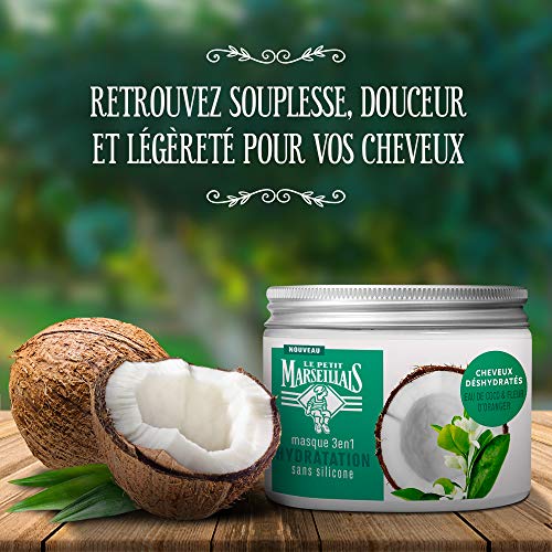 Le Petit Marseillais - Mascarilla hidratación con agua de coco y flor de naranjo 3 en 1 (300 ml)