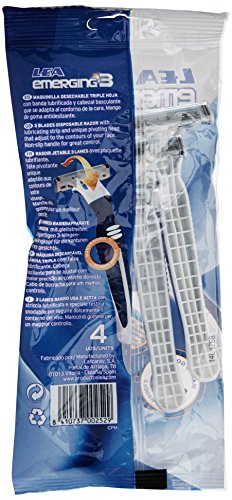 Lea Emerging3 Maquinilla de Afeitar Desechable 3 Filos - 4 Unidades