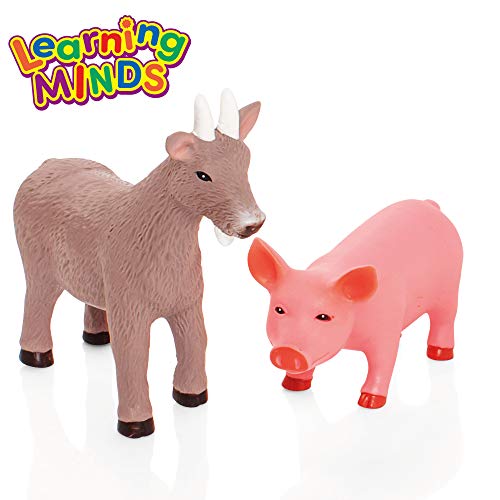 Learning Minds Conjunto de 8 Figuras Jumbo Farm Animal - 18 Meses +