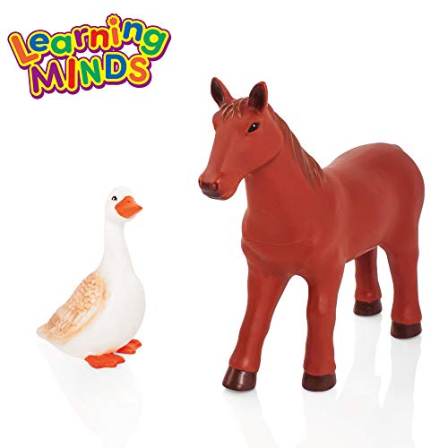 Learning Minds Conjunto de 8 Figuras Jumbo Farm Animal - 18 Meses +