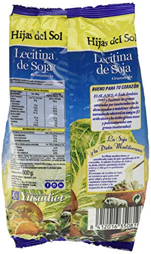 LECITINA SOJA GRANULADA GMO BOLSA 600 gr