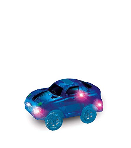 LED Glow Track EN The Dark Bend, Flex Car Race Fun Gift Set con Multi Track