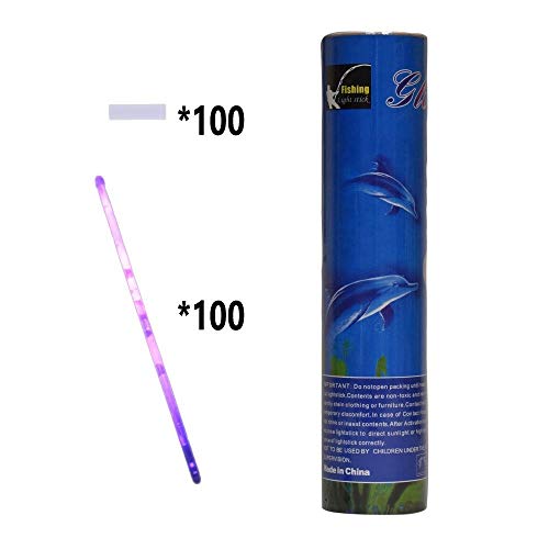 LeeHur - Paquete de 100 barras/pulseras fluorescentes para fiestas, partidos, etc, colores surtidos