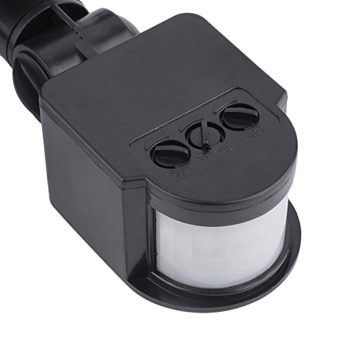Leetop Proyector LED lámpara de 10 W con detector de Movement, IP65 PIR exterior lámpara de Sensor de infrarrojos humano, AC85 V-265 V, 120 grados Ángulo de haz, Blanco cálido, 20 unidades 10.00 wattsW, 230.00 voltsV