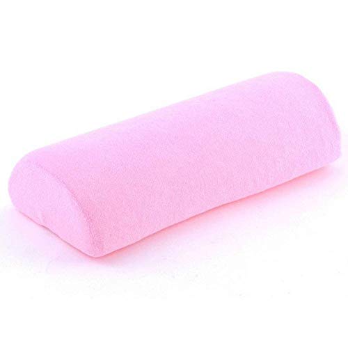 LEEYYO Almohada de espuma viscoelástica rosa para cuello, espalda, lumbar, columna vertebral, rodilla, alivio del dolor, media luna