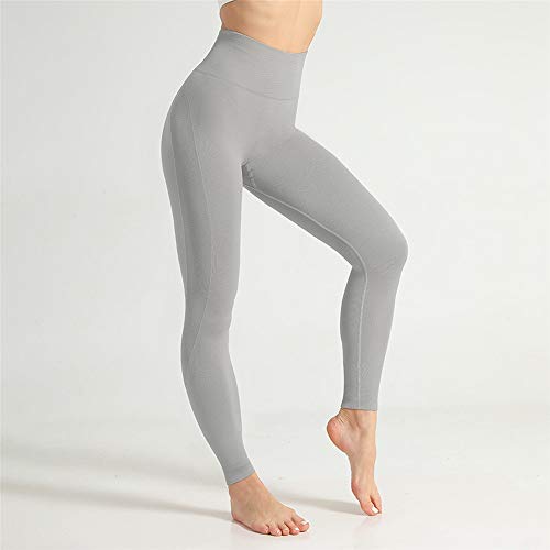 Leggings Correr Mallas Deportivas Pantalones Mujer Señora de cintura alta sin fisuras polainas de Control de Abdomen atractivo de la elevación del extremo Scrunch flacos de Yoga Operando gimnasio de f