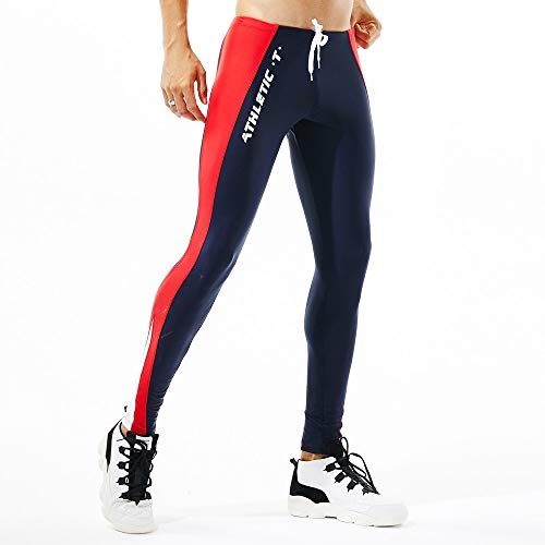 Leggins Hombres Deportivos Pantalones Deportivos de Colores para Hombres Leotardos Transpirables de Secado rápido Leggings térmicos Running Yoga Fitness