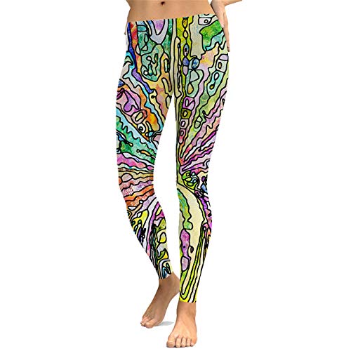 Leggins Mujer Fitness Mallas Gimnasio Pilates, Yoga Pantalones Moda for Mujer Abstracta Digital Imprime Polainas Flacas de Moda de Las Mujeres Operando Pantalones Entrenamiento de la Gimnasia Pilates