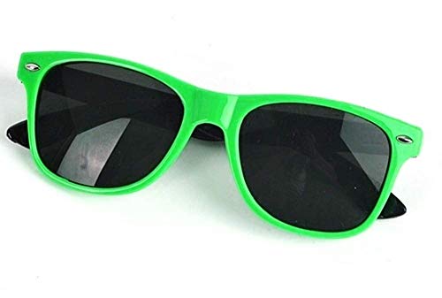 Legisdream Gafas de sol para niños 4 6 8 10 años clásico lentes negras montura verde uv 400 idea de regalo de Navidad y cumpleaños