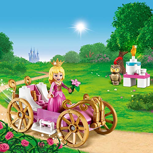 LEGO Disney Princess - Carruaje Real de Aurora Juguete de Construcción Inspirado en la Película de Disney La Bella Durmiente, Contiene un Carruaje, una Mesa y una Tarta (43173)