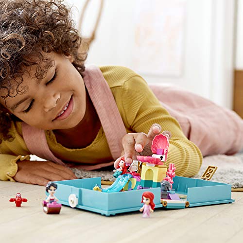 LEGO Disney Princess - Cuentos e Historias: Ariel Set de Construcción, Juguete de La Sirenita, Incluye Mini Muñecas de Ariel, Flounder, Sebastián y el Príncipe Eric, a Partir de 5 Años (43176)