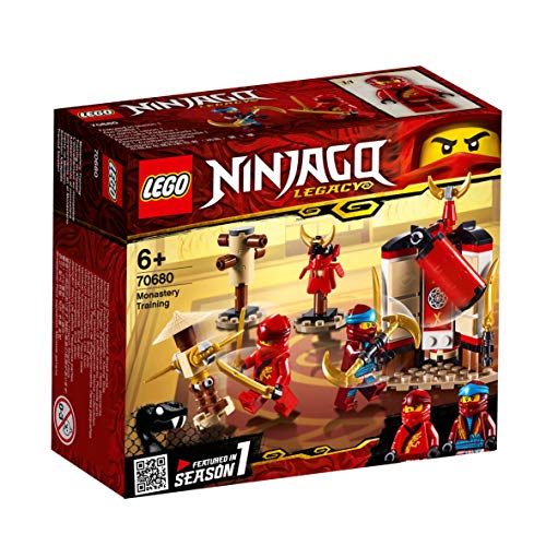 LEGO Ninjago - Entrenamiento en el Monasterio, juguete creativo de construcción para aventuras ninja en el templo (70680)