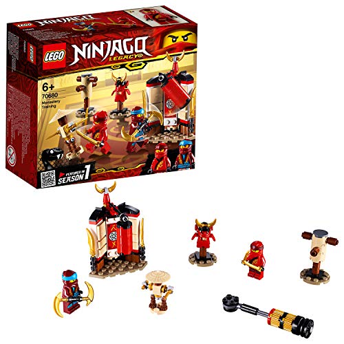 LEGO Ninjago - Entrenamiento en el Monasterio, juguete creativo de construcción para aventuras ninja en el templo (70680)