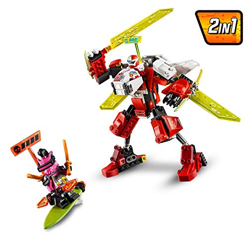 LEGO Ninjago - Robot-Jet de Kai, Set de Construcción 2 en 1, Incluye dos Minifiguras de Personajes de la Serie, Recomendado a Partir de 7 Años (71707)