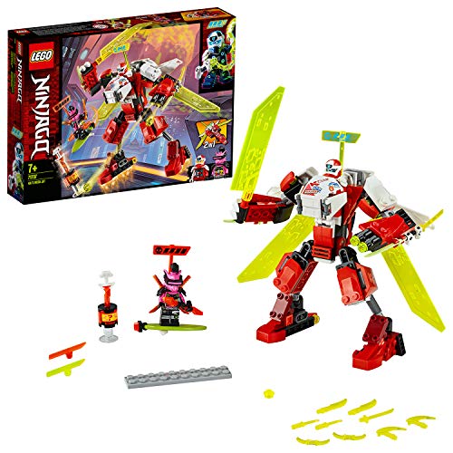 LEGO Ninjago - Robot-Jet de Kai, Set de Construcción 2 en 1, Incluye dos Minifiguras de Personajes de la Serie, Recomendado a Partir de 7 Años (71707)