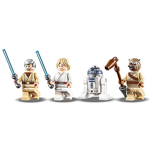 LEGO Star Wars - Cabaña de Obi-Wan, con Techo Desplegable, Incluye un Droide y Holograma de la Princesa Leia, Minifiguras de Obi-Wan Kenobi, Luke Skywalker y R2-D2 (75270)