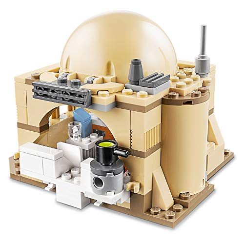 LEGO Star Wars - Cabaña de Obi-Wan, con Techo Desplegable, Incluye un Droide y Holograma de la Princesa Leia, Minifiguras de Obi-Wan Kenobi, Luke Skywalker y R2-D2 (75270)