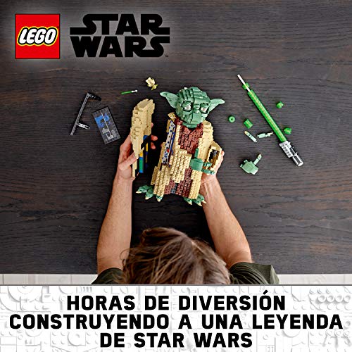 LEGO Star Wars TM - Yoda, Set de construcción del Personaje Jedi de la Guerra de las Galaxias, Inspirado en el Ataque de los Clones (75255)