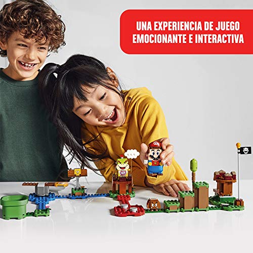 LEGO Super Mario - Pack Inicial: Aventuras con Mario, juguete y regalo creativo para niños y niñas, set LEGO interactivo con figuras de LEGO Mario, Bowsy y un Goomba (71360)
