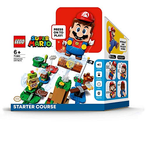 LEGO Super Mario - Pack Inicial: Aventuras con Mario, juguete y regalo creativo para niños y niñas, set LEGO interactivo con figuras de LEGO Mario, Bowsy y un Goomba (71360)