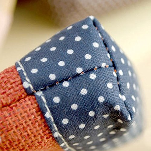 Leisial 5 Piezas Mujeres Pequeño Monedero Algodón de Lino Cremallera Clave Bolso Paquete de Almacenamiento Bolsa de Maquillaje 11 * 9cm