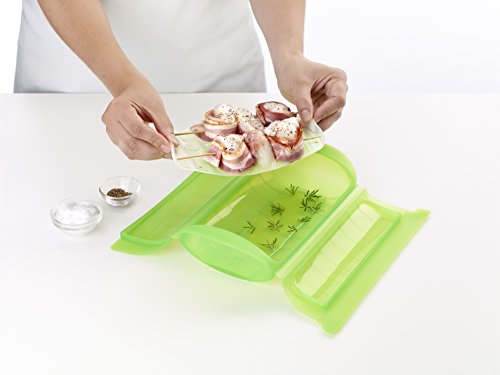 Lékué - Estuche de vapor, 1-2 personas, color verde