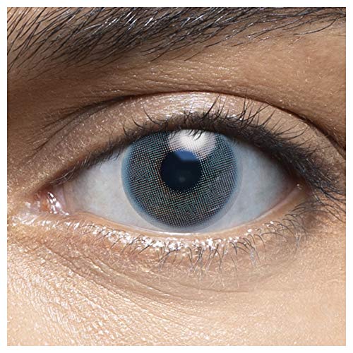 LENSART I Lentes de Contacto ORQUÍDEA AZUL 1 Par 2 Piezas I 0.00 Dioptrías sin dioptrías I Diámetro 14.00 I Blandos | Ojos Lentillas de Naturales Colores Azul, Blanco, Grises Marron