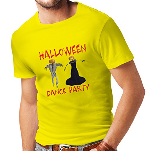 lepni.me Camisetas Hombre Disfraces Fiesta de Danza de Halloween Eventos Traje Ideas (X-Large Amarillo Multicolor)