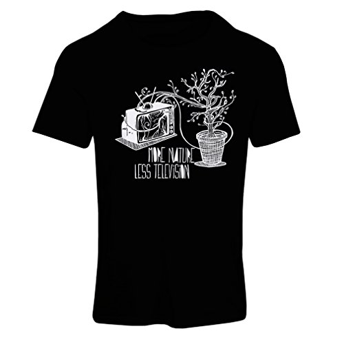 lepni.me N4325F Camiseta Mujer Mas Naturaleza (Medium Negro Multicolor)