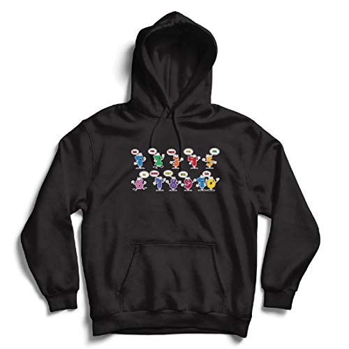 lepni.me Sudadera con Capucha Amo Las matemáticas, Ropa de Regreso a la Escuela o de graduación (Large Negro Multicolor)