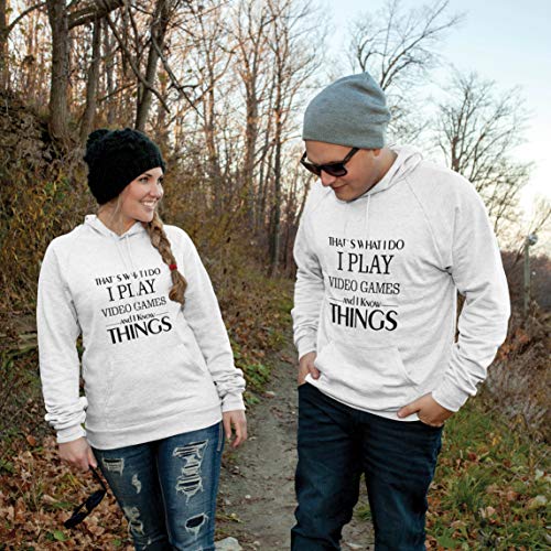 lepni.me Sudadera con Capucha Costumbre Eso es lo Que Hago Personalizada y sé Cosas (X-Large Blanco Multicolor)