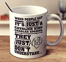 LETE You will always be my best gift When People Say Its Just A Cavalier King Charles Spaniel Coffee Mug (White, 11 oz)