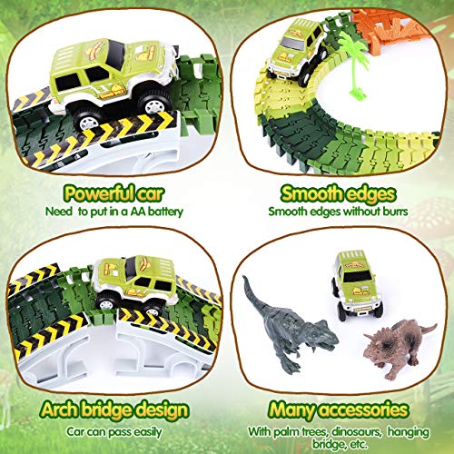 LetsGO toyz Juguetes Niños 2-8 Años, Dinosaurios Juguetes Pista Cars Juegos Niños 3-10 Años Regalos Niños 3-12 Años Juguetes para Niños Niñas de 2-9 Años Niños