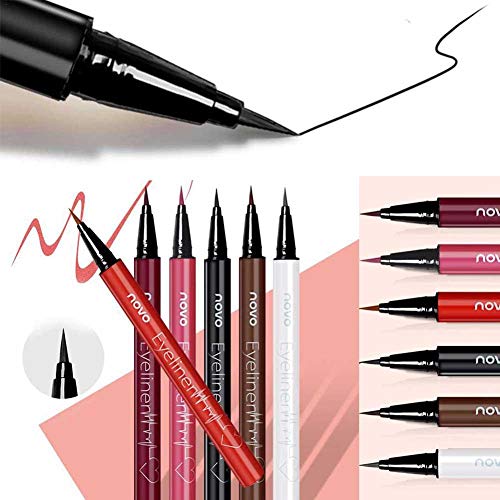Letway Novo Heartbeat Smooth Eyeliner Delineador de Ojos Lápiz Muy Fino Ultra-Dark Brown Eyeliner Soft Hard Head