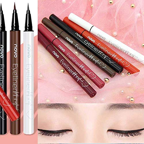 Letway Novo Heartbeat Smooth Eyeliner Delineador de Ojos Lápiz Muy Fino Ultra-Dark Brown Eyeliner Soft Hard Head