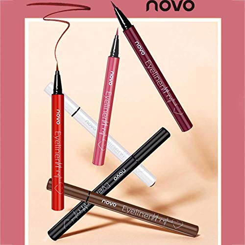 Letway Novo Heartbeat Smooth Eyeliner Delineador de Ojos Lápiz Muy Fino Ultra-Dark Brown Eyeliner Soft Hard Head