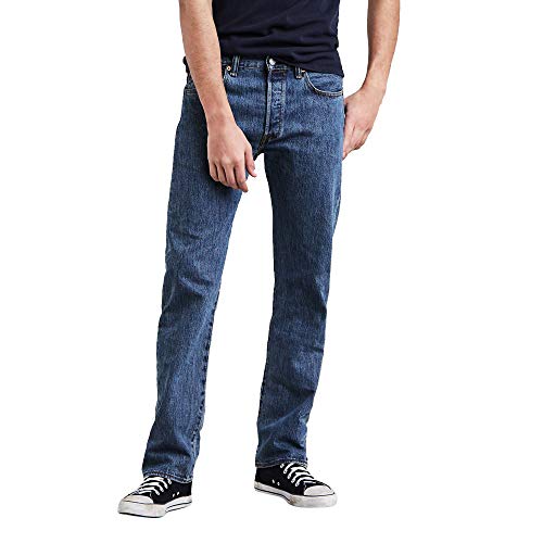 Levi's 501 Original Fit Jeans Vaqueros, Medium Stonewash 0193, 33W / 30L para Hombre