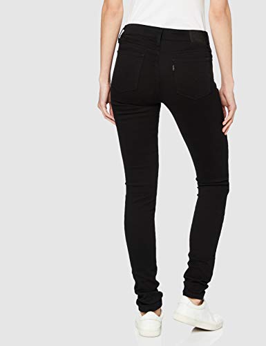 Levi's 711 Skinny Vaqueros, Negro (Blacks), W24/L28 para Mujer