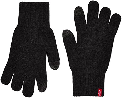 Levi's Ben Touch Screen Gloves, Guantes Hombre, Negro (Black), Large