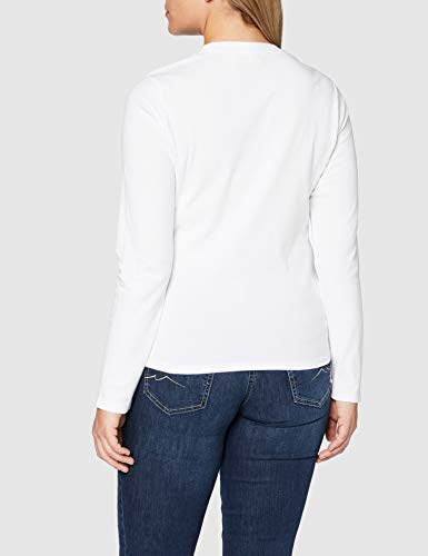 Levi's LS Baby tee Camiseta, Blanco (White + 0000), Medium para Mujer