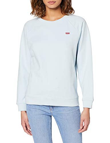 Levi's Relaxed Crew New Sudadera, Azul (Baby Blue 0001), Medium para Mujer