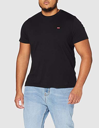 Levi's SS Original Hm tee Camiseta, Negro (Cotton + Patch Black 0009), Large para Hombre