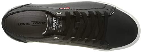 Levi's Woods 794, Zapatillas para Hombre, Negro (Noir Regular Black), 43 EU