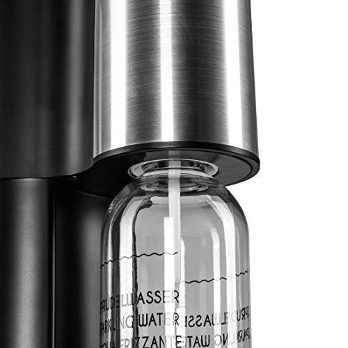 Levivo Set de máquina de soda / set básico de gasificadora con 2 botellas de soda de PET y cilindro de CO2, máquina clásica para hacer soda, para gasificar el agua del grifo al gusto de cada uno