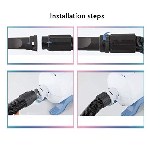 LFLZCP Secadora for Perros, Secadora for Mascotas 2200w Suministros for Mascotas Manguera Profesional Una Secadora for Perros Potente Pero silenciosa Velocidad Variable Temperatura Ajustable