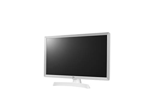 LG 24TL510S-WZ - Monitor Smart TV de 61cm (24") con Pantalla LED HD (1366x768, 16:9, DVB-T2/C/S2, WiFi, Miracast, USB Grabador, 10 W, 2xHDMI 1.4, 1xUSB 2.0, Óptica) Color Blanco